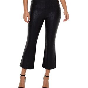 New Liverpool Los Angeles Stella Kick Flare Pants - Size 14 in Black Crackle